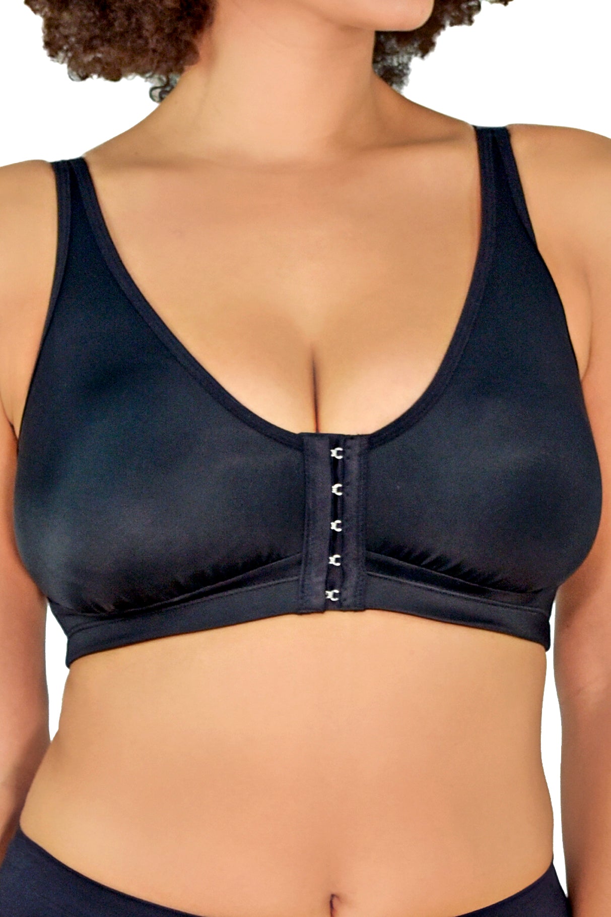 Bamboo Padded Wire Free Front Closure Bra