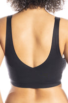 Brushed V-Neck Bra with Removable Pads - style 1681