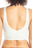 Brushed V-Neck Bra with Removable Pads - style 1681