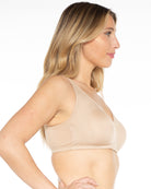 Ribbed Knit Surplice Front Bra - 1692