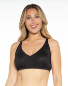 Ribbed Knit Surplice Front Bra - 1692