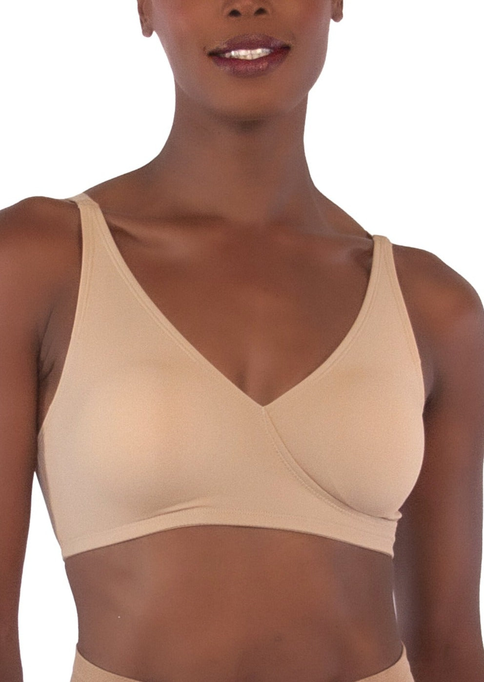 AnyBody~(1) Rib Knit Seamless Wirefree Bra with Removable Pads~A393149