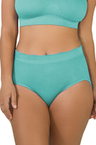 4215 Teal front brief - full cover