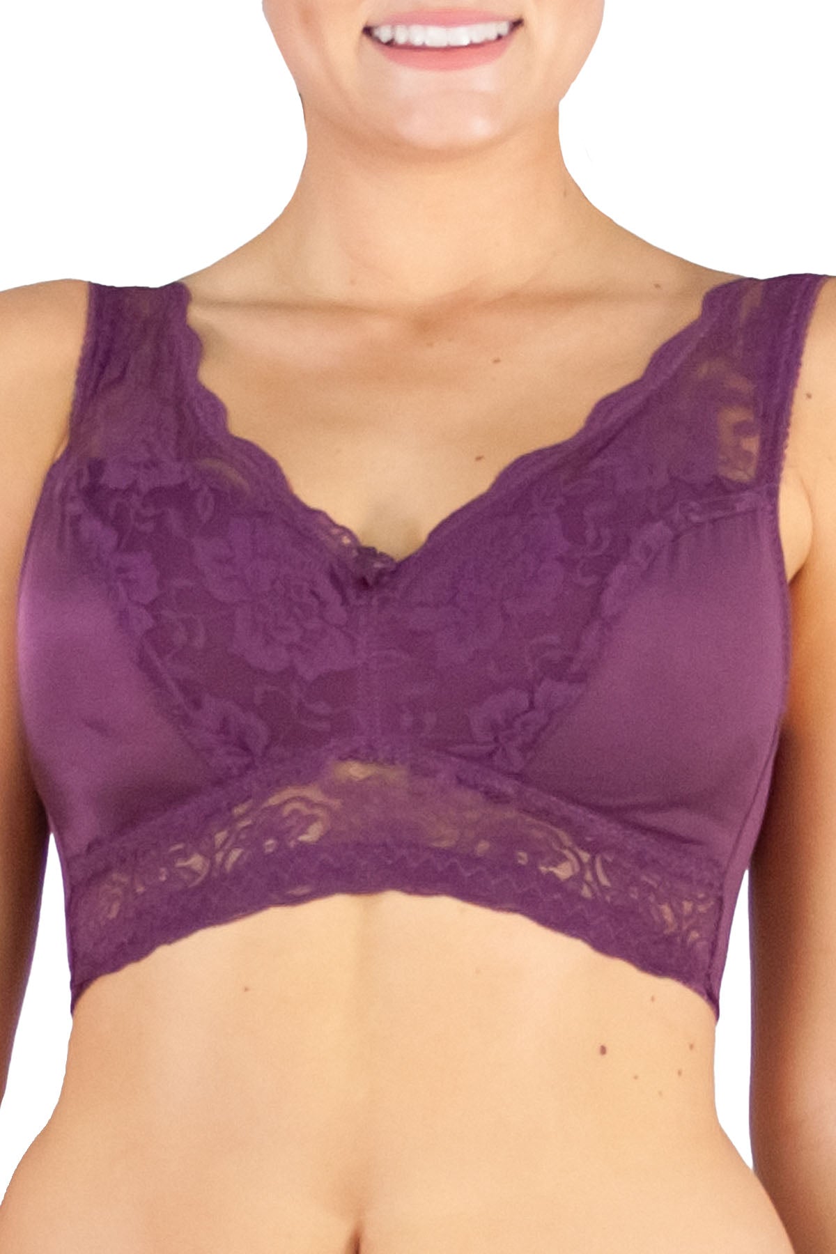 Rhonda Shear Womens Lace Back Pin Up Bra with Adjustable Straps :  : Clothing, Shoes & Accessories