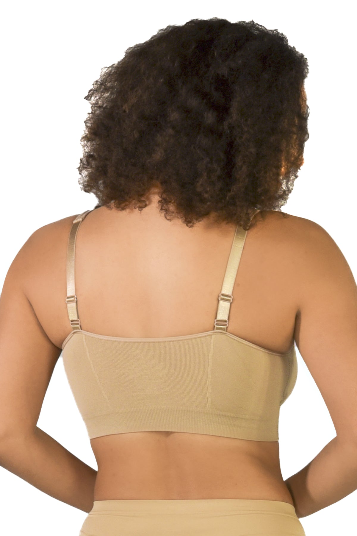 SHAPERX Women‘s High Stretch Wireless Bra with Scoop Longline Design and  Removable Pads