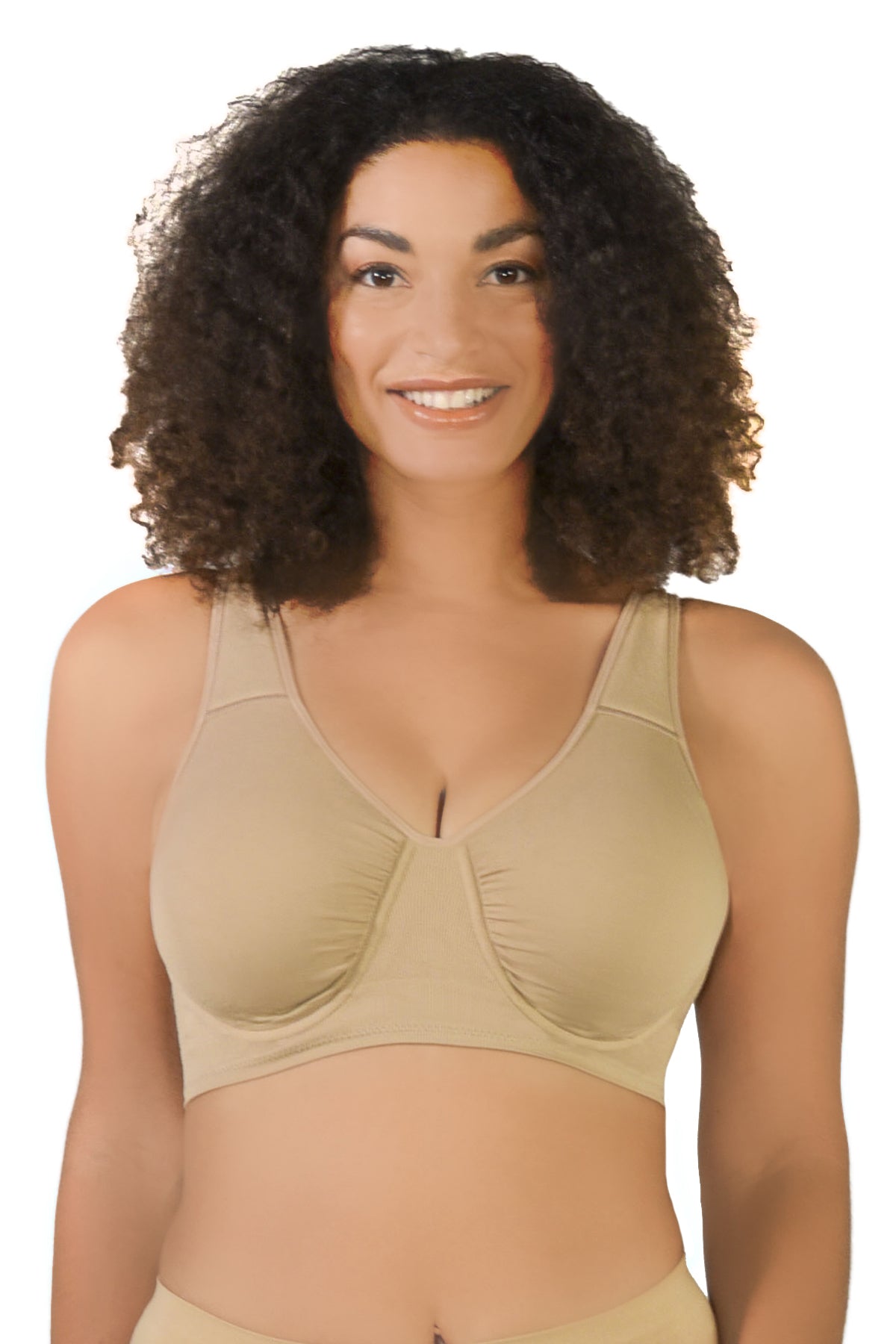 Women'S Wire-Free Seamless Bra with Removable Pads - Comfortable Bras for  Women