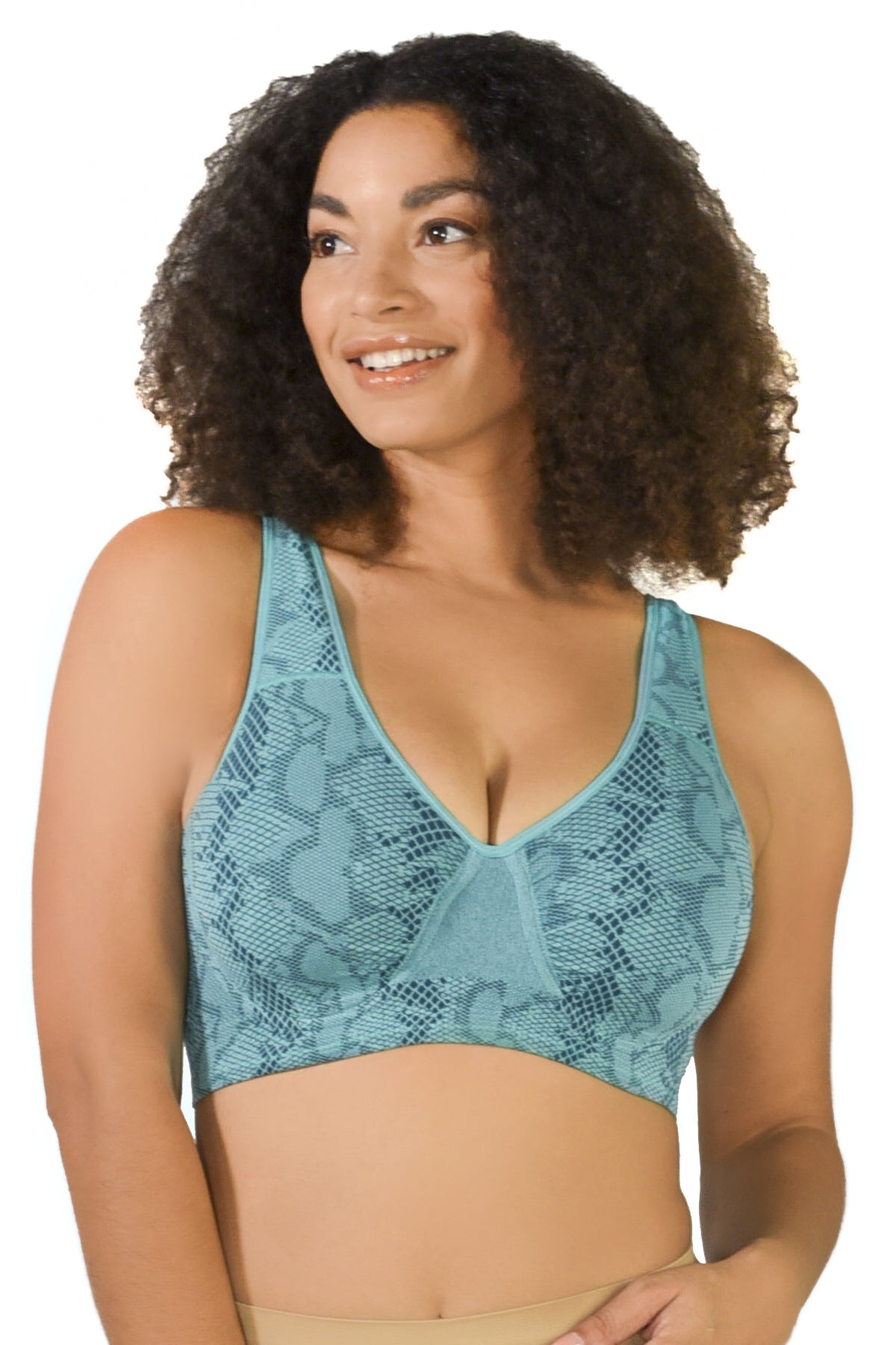 Buy Jacquard Full Coverage Non Padded Unwired Bra with Adjustable