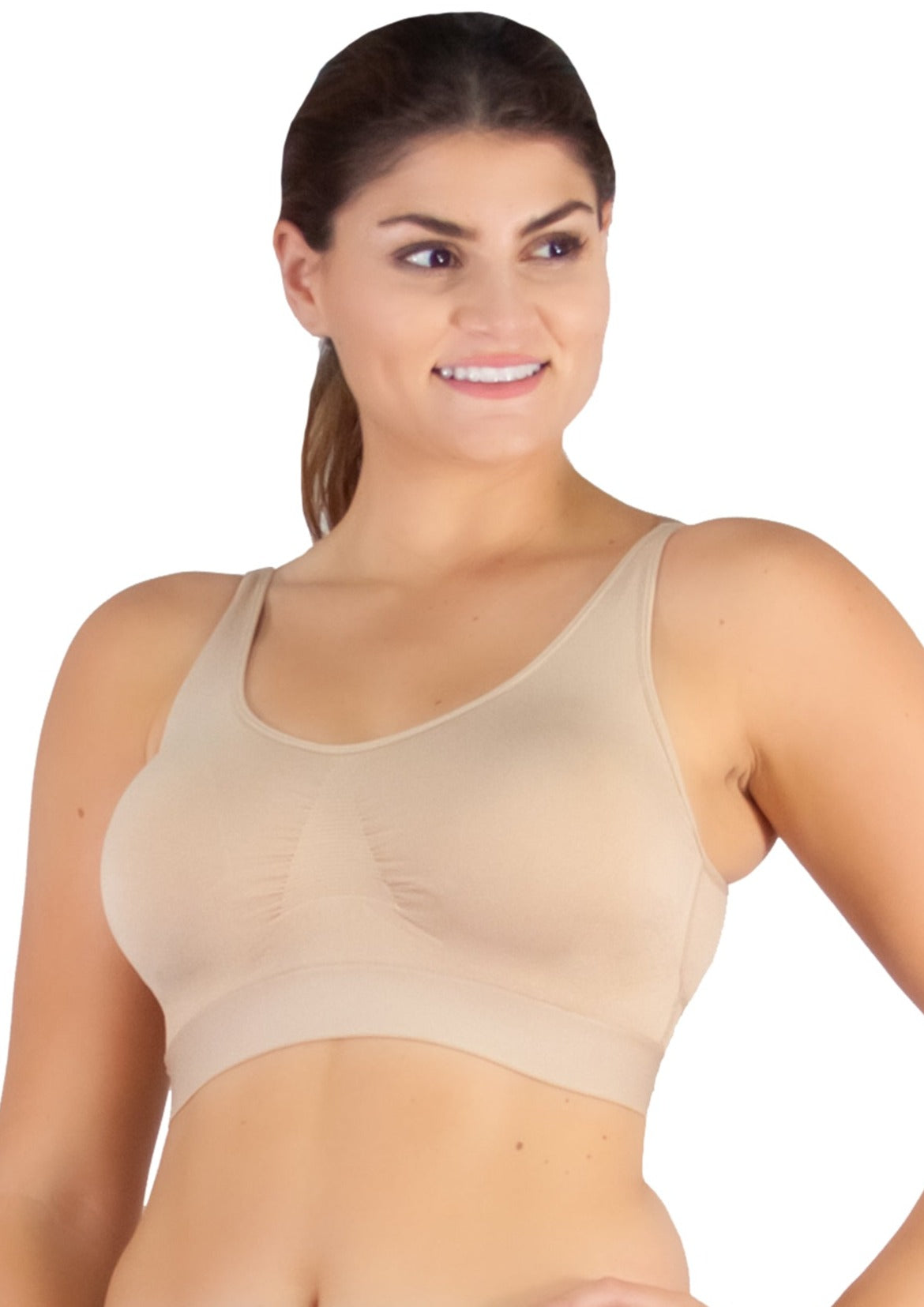 Wrap Back Ahh Bra with Removable Pads, Bras