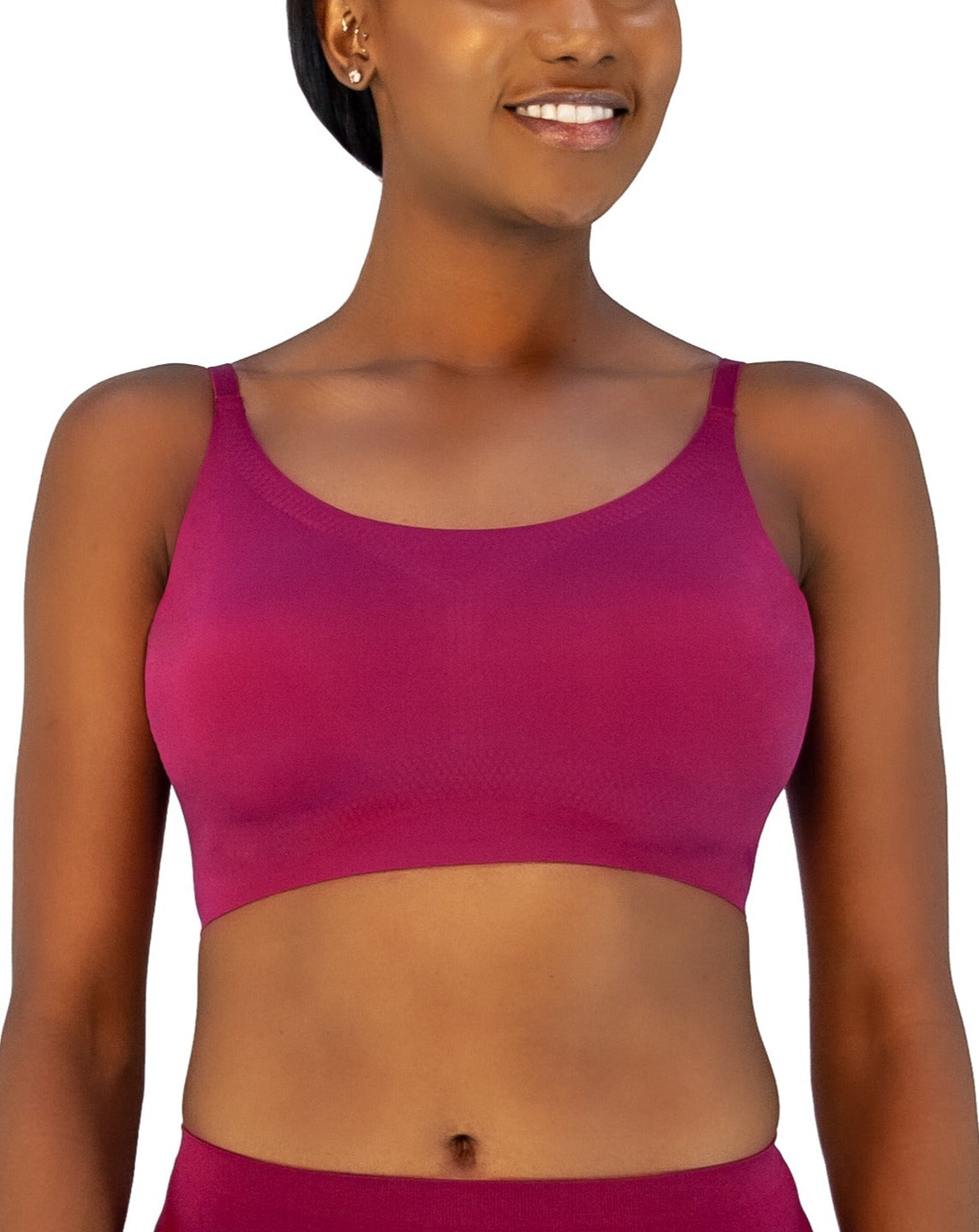 Buy BODICA Body Love Cotton Blend Non Padded Non Wired Seamless Training Bra  with Adjustable Straps (Pack of 3-Red Maroon Navyblue-28B) at