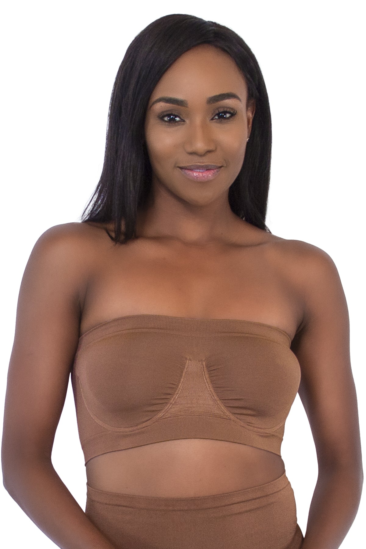 Exclare Women's Invisible Seamless Unpadded Underwire Bandeau
