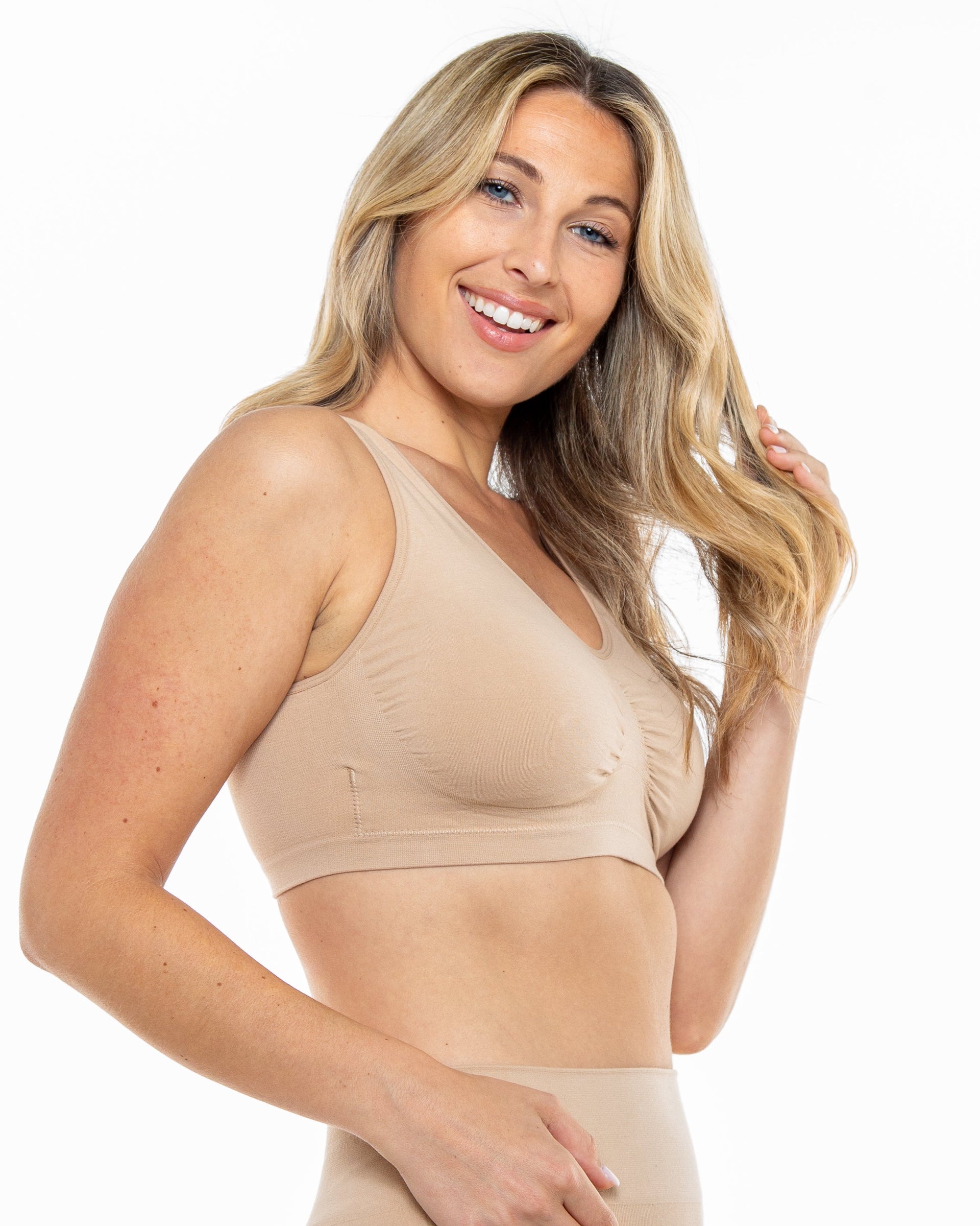 Rhonda Shear Ahh Bra 2-Pack - Includes Removable Cups, Wire-Free Comfort