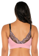 Seamless Ahh Bra with Lace Back Detail - style 9363