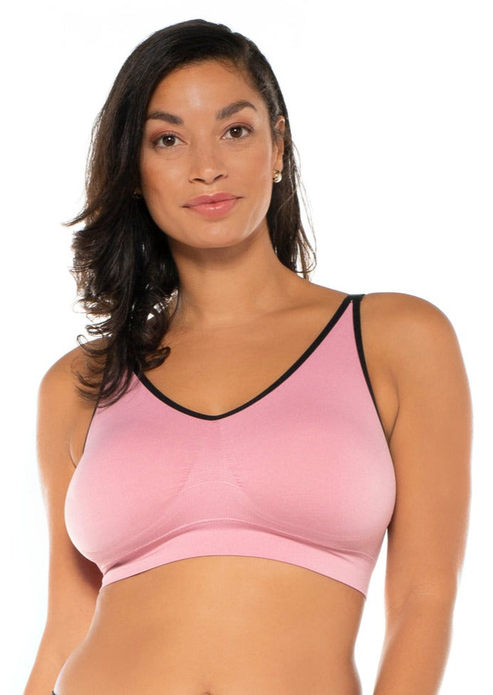 Seamless Ahh Bra with Lace Back Detail