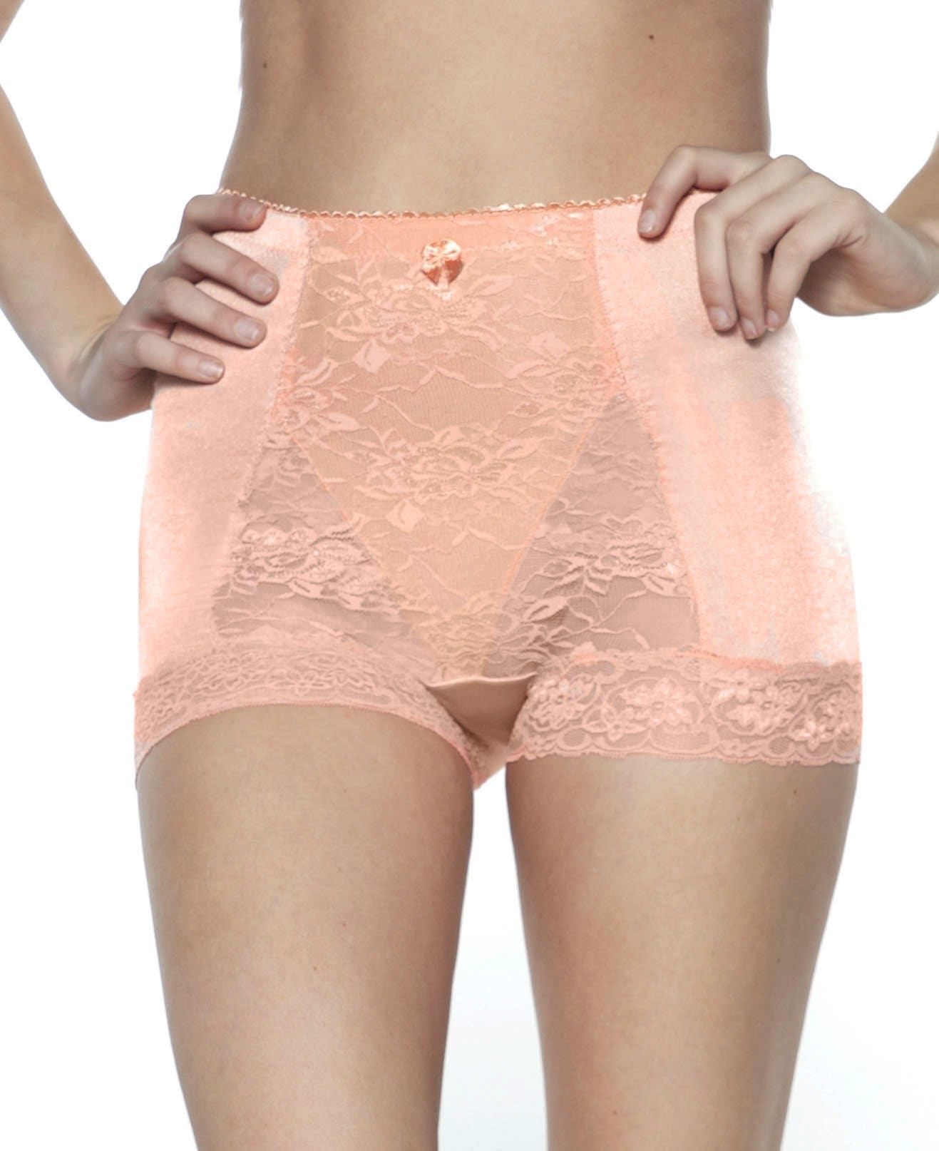 Ahh By Rhonda Shear Women's Pin Up Lace Control Full Coverage Panty :  : Clothing, Shoes & Accessories