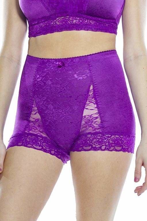 Rhonda Shear Women's Plus Size Pin Up Lace Control Panty, Light Lilac, 1X  at  Women's Clothing store