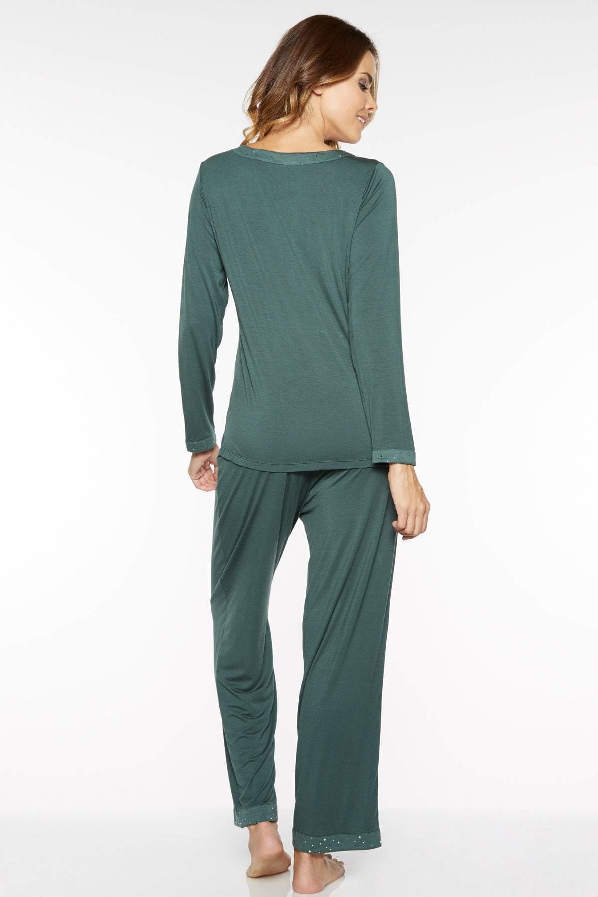 Buy Shimmer Knit Long Pajama Set - Order Pajamas Sets online